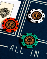 Jetons de poker en argile 14g de 40mm de haute qualité casino, personnalisables en usine avec faible MOQ, tout design possible pour jeux de hasard