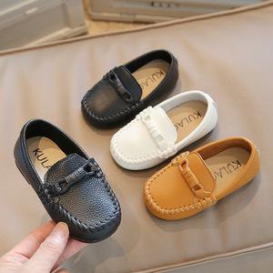 Boys Girls PU Leather <b>Soft</b> Sole Walking Kids Loafers Girls Boys Loafers Prewalker Dress <b>Shoes</b> Kids Loafer <b>Shoes</b> - Product Image 5