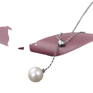 Collar de Perlas de Acero Inoxidable 304 con Cadena Larga y Perlas Redondas para Uso Diario, Joyería para Mujer - Product Image 5