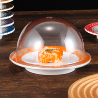 Assiette à sushi ronde de 15cm pour restaurant japonais Assiettes à sushi à bande transporteuse en mélamine