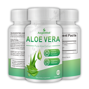 Aeglewell OEM ODM Capsule di Aloe Vera Biologica, Capsule di Estratto Puro di Aloe, Funzione Immunitaria Sana, Prodotto in Stabilimento GMP - Product Image 2