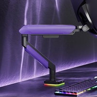 17 "-45" 15kg bras de moniteur d'écran Ultrawide ordinateur robuste réglable simple ressort à gaz support de moniteur support de bureau