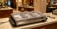 XY Speisenwärmer für Catering-Buffets mit Gel – Ideal für Hotels und Restaurants – Speisenwärmerwagen