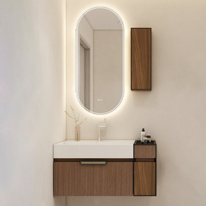 Conjunto de Muebles de Baño 90 Especial con Espejo Esmerilado, Muebles de Baño Modernos en Venta - Product Image 1