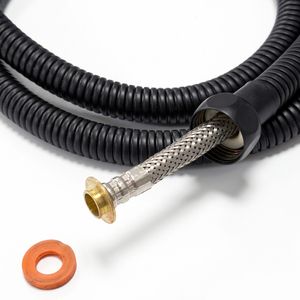 Tubo Doccia Nero Opaco con Tubo Interno Intrecciato in Acciaio Inox 304, Flessibile ad Alta Pressione <span class=keywords><strong>per</strong></span> <span class=keywords><strong>Bagno</strong></span> - Product Image 4