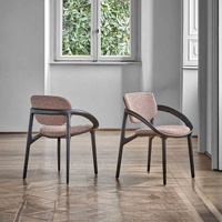 Chaises de salle à manger en bois massif de style nordique moderne, revêtement en tissu, pour la maison ou la cantine, pour les salons, les restaurants