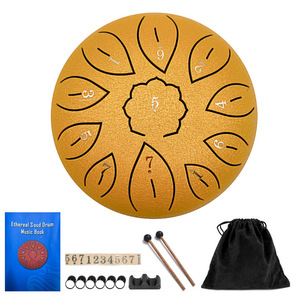 Tambor de Lengüetas de Acero de 6 Pulgadas y 11 Notas, Handpan Portátil para Principiantes y Meditación, Sonido Etéreo para <span class=keywords><strong>Yoga</strong></span> y Actuaciones - Product Image 4
