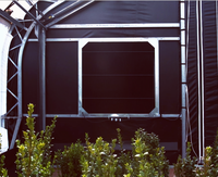 Trampa de luz para insectos de invernadero agrícola multitramo grande para equipo de cría de animales de granja avícola para ventilador