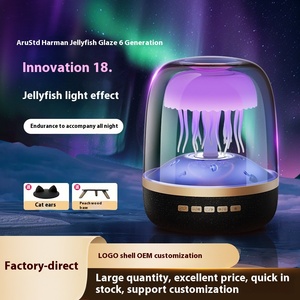 Nueva sexta generación para altavoz Bluetooth Nuevo vidrio coloreado Panorámico Gran volumen Medusas Efecto de luz Audio Hogar - Product Image 3