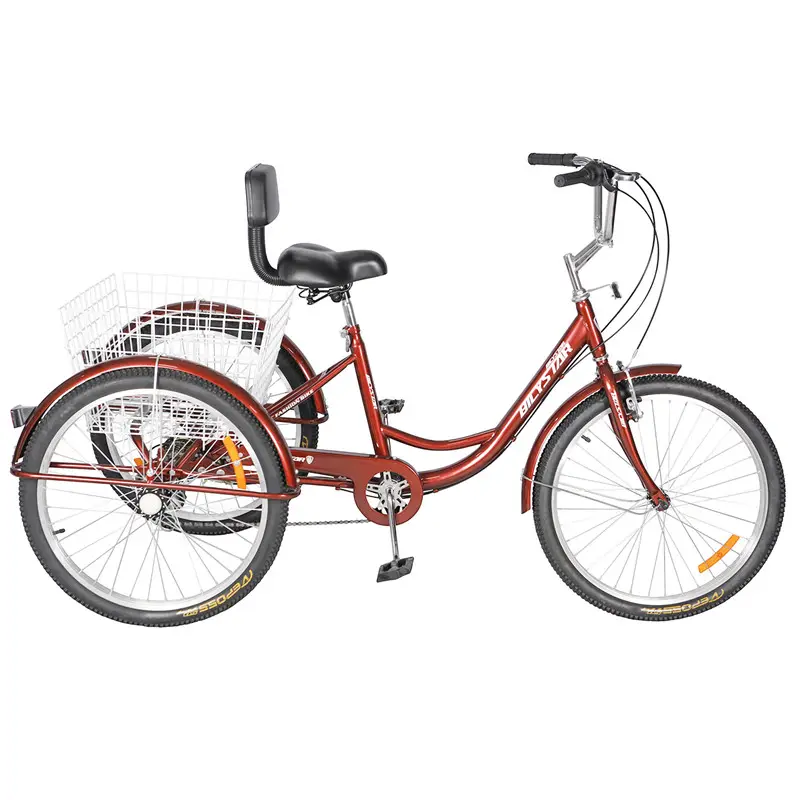 2021 3 wheel customized price bicycle 24 inch step multi rider trike tricycle adult 300cc gasoline pedal