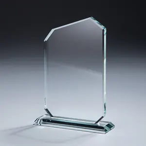 In Stock Factory Wholesale Clear Blank Square Figure Crystal Shield Award Crystal Glass Frame Memento Trophy For Souvenir Gifts