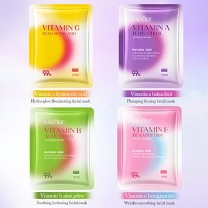 Mascarilla Facial OEM SADOER con Aloe Vera y Vitamina B, Calma la Piel, Equilibra el Sebo, Ilumina e Hidrata Diariamente - Product Image 5
