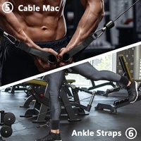Ensemble d'accessoires pour machine à câbles en gros, accessoires de tirage vertical (LAT Pulldown), accessoires pour appareils de musculation pour la maison