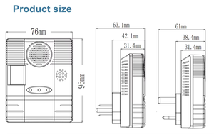 Detector de alarma de <span class=keywords><strong>Gas</strong></span>, Sensor de fugas de <span class=keywords><strong>Gas</strong></span> de carbón, <span class=keywords><strong>Gas</strong></span> Natural, LPG, enchufable, indicador de voz, estroboscópico - Product Image 5