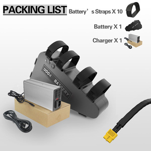Batería Triangular para Bicicleta Eléctrica, 52V 20Ah, con BMS de 40A y Cargador de 3A, para Bicicletas Eléctricas de Alta Potencia de 3000W, Disponible en EE. UU. - Product Image 2