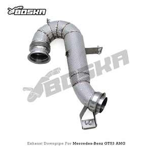 ท่อลงตรงสแตนเลสสำหรับ Mercedes-Benz AMG GT50/GT53 3.0T ปี 2019-2023 Boska ท่อไอเสียคุณภาพสูงแบบไหลอิสระ - Product Image 2