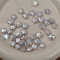 Perles de culture d'eau douce naturelles blanches, baroques, irrégulières, en forme d'étoile à cinq branches, trou traversant, 12 mm, pour bijoux DIY faits à la main