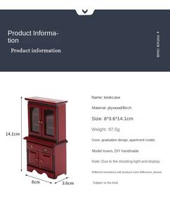 Muebles en miniatura de 12 puntos, modelo de Libro de Juego, bolsillo de gabinete para casa de muñecas, adornos de escena para uso de juguetes - Product Image 2