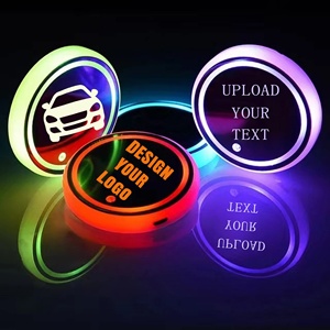 <span class=keywords><strong>Posavasos</strong></span> Redondos Personalizados con Logotipo, Acrílicos, con Luces LED de Colores, Ecológicos, para Bebidas, Promocionales y Económicos para Navidad - Product Image 1