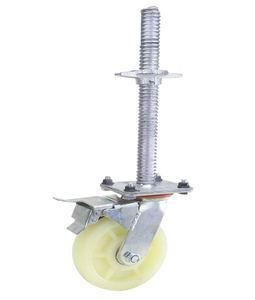 <span class=keywords><strong>Poulie</strong></span> de direction pour échafaudage lourd, 6 pouces, en nylon et polyuréthane silencieux, avec frein, roues universelles - Product Image 3