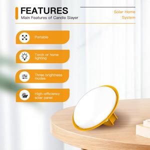 Lampe de lecture solaire avec batterie Li-ion 3,7 V/2600 mAh et fonction de charge de téléphone portable, éclairage pour la maison et le jardin - Product Image 3