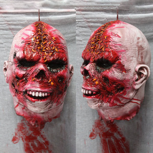 Halloween Horror Zombie Latex Mask Party Cosplay Bloody Disgusting Rot Face Masquerade Terror Party Face Cover Custom Design - Product Image 4