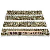 Règle de Mahjong classique en acrylique avec design transparent pour jeu de table 4 joueurs