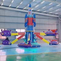 Hélicoptère de jeu pour enfants, équipement d'avion à commande autonome en fibre de verre, pour aires de jeux intérieures/extérieures d'écoles et usines
