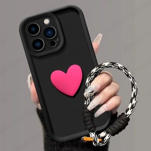<span class=keywords><strong>Coque</strong></span> de téléphone 3D en forme de cœur A55 avec <span class=keywords><strong>cordon</strong></span>, protection intégrale A56 5G, antichoc et mate pour S26Ultra/S25FEE/S24 - Product Image 2
