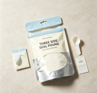 Sachet d'emballage Doypack personnalisé anti-odeur imprimé avec fermeture éclair, idéal pour poudres et snacks, à fond stable