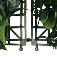 Mur végétal artificiel en panneaux synthétiques avec fausses fleurs et feuilles, mur vert suspendu pour mariages, en matériaux artificiels