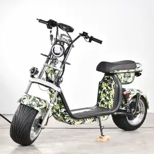 China Beste Goedkoopste 2023 Dikke Band 1000W Elektrische Scooter Citycoco Te Koop