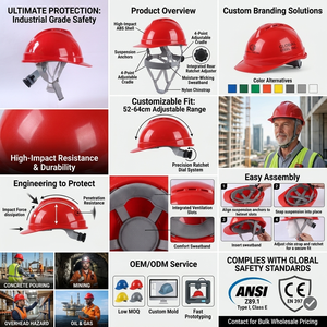Helm Pelindung Kepala Helm Industri Helm Lalu Lintas dengan Kipas Pendingin Helm Keras dengan Kipas Isi Ulang untuk Pekerjaan Konstruksi - Product Image 5