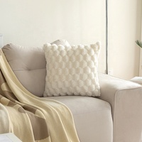 Vente en gros de housses de coussin en velours tortue de couleur unie oreiller décoratif