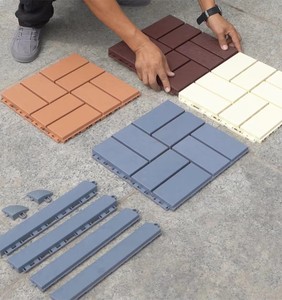 30x30cm Eco-Friendly Wood Grain Dual Lock Interlocking <b>Plastic</b> Deck <b>Tiles</b> Waterproof Outdoor Patio Garden Flooring 5 Year - Product Image 6