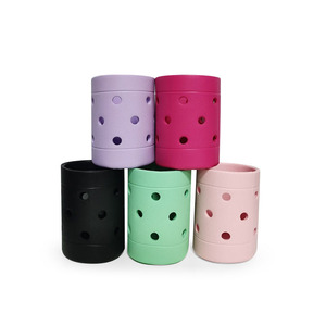Nueva cubierta de taza de goma de silicona <span class=keywords><strong>EVA</strong></span> personalizada, Enfriador de latas en blanco para bolsa de playa - Product Image 1