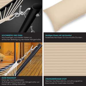 Vietnam <span class=keywords><strong>hamac</strong></span> double pour 2 personnes cadre robuste 200 kg capacité de charge chaise <span class=keywords><strong>hamac</strong></span> <span class=keywords><strong>XXL</strong></span>, <span class=keywords><strong>hamac</strong></span> pour plusieurs personnes - Product Image 3