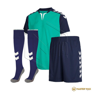 Ensemble d'uniformes de football personnalisés pour adultes – Maillot respirant à manches courtes, service OEM, short à taille élastique, chaussettes hautes – Tenue de sport - Product Image 1