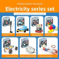 Kit de Ciencia para Niños: Experimentos de Física, Juguete Educativo de Plástico, Coche de Conversión de Energía Eléctrica con Manivela, Juguetes DIY