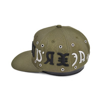 Casquette Snapback Industrielle Punk en Métal avec Œillets, Personnalisée, en Coton Épais, Visière Plate, Style Vintage Streetwear, Gorras, OEM
