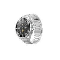 Para reloj deportivo inteligente Bluetooth con control de frecuencia cardíaca y presión arterial compatible con IOS banda de acero pantalla IPS pulsera de llamada