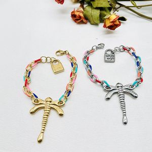 Collier pendentif libellule HC Ask Catalog, chaîne colorée, bijoux pour femmes, haute qualité, 316L, unisexe, <span class=keywords><strong>uno</strong></span> <span class=keywords><strong>De</strong></span> <span class=keywords><strong>50</strong></span>, vente en gros - Product Image 1