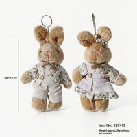 Nouvelle Peluche Ours Couple en Coton, Pendentif Porte-clés pour Sac, Poupée de Machine à Pinces, Rembourrage en Coton PP, Cadeaux