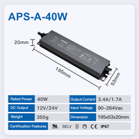 Hyrite LED CV Driver UL Active PFC Facteur de puissance élevée Tension d'entrée universelle IP67 90V-264V Alimentation LED à découpage étanche
