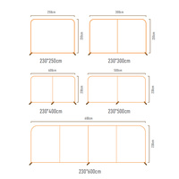 Toile de fond en tissu tendu 8x10 pieds, bannière personnalisée imprimée pour stand droit ou incurvé 8x10 pieds
