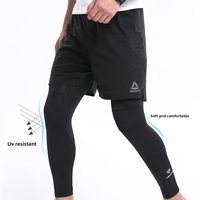 TOSUOD été doux respirant glace soie Protection solaire manches genouillères pour hommes femmes cyclisme basket-ball course en plein air