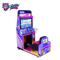 Simulateur de course automobile individuel pour enfants, parc coloré, couleur personnalisée, machine de jeu d'arcade à pièces pour enfants