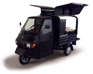 Camiones Eléctricos <span class=keywords><strong>de</strong></span> 3 Ruedas Tipo Ape 50, Mini Carritos <span class=keywords><strong>de</strong></span> Comida, Motocicleta para Venta <span class=keywords><strong>de</strong></span> <span class=keywords><strong>Vino</strong></span> y Champaña en Bodas, con Equipo Comercial para Cerveza - Product Image 4