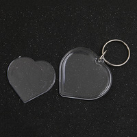 Personalisierter DIY Mini-Fotorahmen Schlüsselanhänger Kreativer Schlüsselring mit Eigenem Logo Souvenir-Geschenk für Freund Freundin