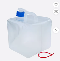 Sac de stockage de liquide pliable 5L 10L 15L 20L en LDPE EVA avec robinet PE PP 30mm, conteneur d'eau pliable